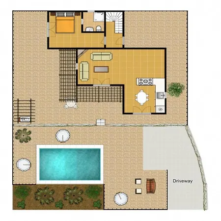 빌라 Ioanna Agios Stephanos *